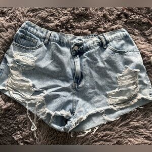 SHEIN Curve denim shorts
